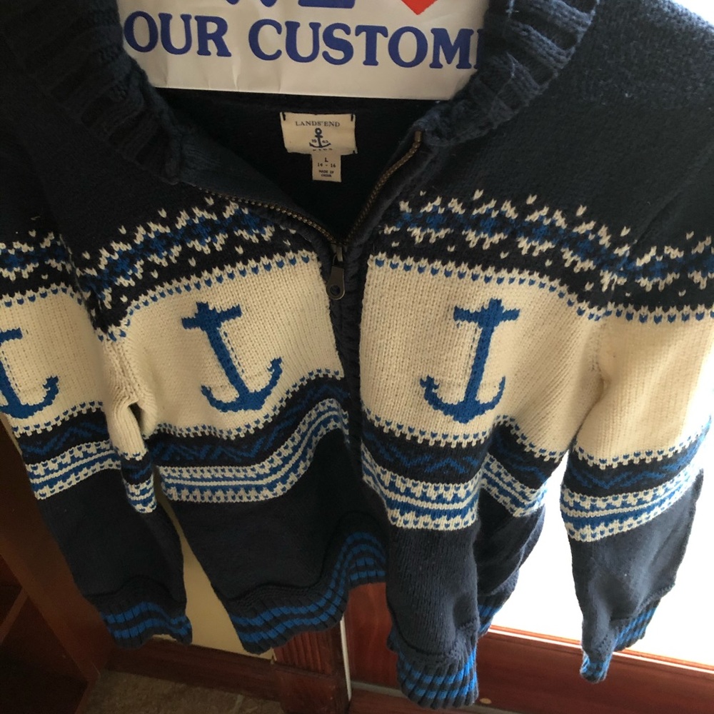 Land’s End boy’s nautical sweater